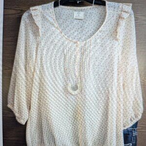 SIZE M PINS AND NEEDLES 3/4 Sleeve Blouse INVPV79